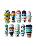 Press-on nails So'Claws - Collection Totem, ongles sculptés multicolores inspirés d'objets totémiques