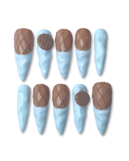 So'Claws - création press-on nails collection La Glacerie