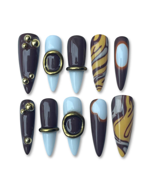 So'Claws - création press-on nails collection La Glacerie